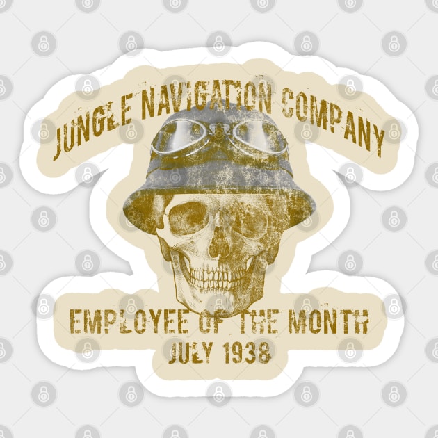 JNC Employee of the Month- July 1938 Sticker by The Skipper Store